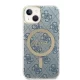 Guess dėklo ir įkroviklio rinkinys iPhone 14 telefonui, mėlynas