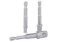Suktuvo adapterių galvutėms komplektas 1/4\" 3/8\" 1/2\" (3 vnt.)