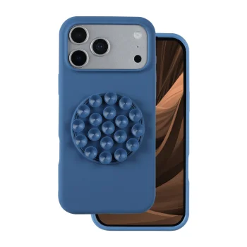 Silikoninis dėklas Silicone Stick telefonui iPhone 17 Pro 6,3", mėlynas