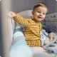 Ricokids Braided Cot Bumper, 3 m, blue-grey