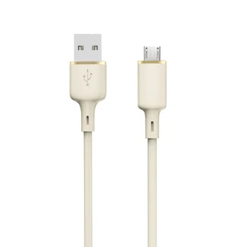 Dudao L7SM USB-A į micro USB laidas 5A, 1 m, smėlinis