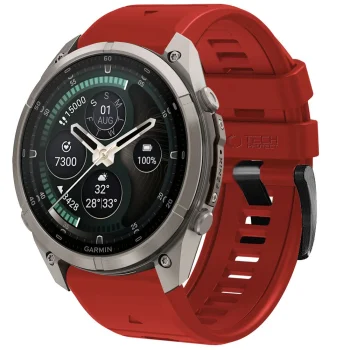 Tech-Protect silicone strap for Garmin Fenix (47 mm), red