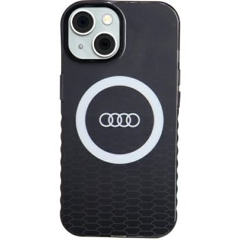 Audi IML Big Logo MagSafe dėklas iPhone 15 / 14 / 13 modeliams, juodas