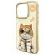Nimmy Cool&Cute 2.0 Cat dėklas telefonui iPhone 15 Pro, chaki