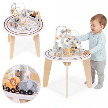 ECOTOYS medinis lavinamasis staliukas vaikams 5-in-1