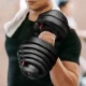 Reguliuojamas svarmuo 4FIZJO PRO 40 kg, juodas