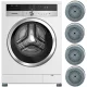 Anti-Vibration and Anti-Slip Noise Reducing Pads for Washing Machine, 4 pcs, 6.5 × 3.2 cm, Grey