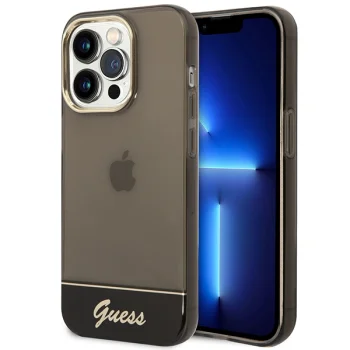 Guess GUHCP14LHGCOK iPhone 14 Pro Case Translucent, Black