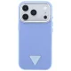 Dėklas Guess Grained Triangle Logo MagSafe skirtas iPhone 18 Pro Max / 17 Pro Max, mėlynas