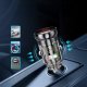 Wozinsky 65W automobilinis įkroviklis USB-C PD 65W / USB-A 45W QC 3.0, juodas