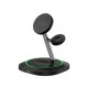 Tech-Protect QI15W-A46 3in1 Magnetic MagSafe Wireless Charger - Black