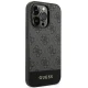 Guess dėklas iPhone 14 Pro Max telefonui, 4G Stripe Collection, pilkas