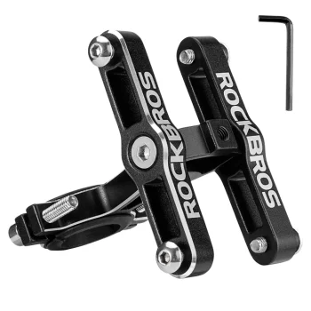 Rockbros KS-415 Adjustable Aluminum Bottle Cage Adapter - Black