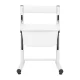 Height Adjustable Pedicure Basin with Footrest, White