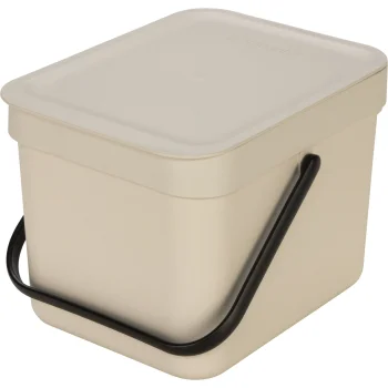 Šiukšliadėžė Brabantia Sort & Go 6L, smėlio spalvos