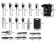 Silicone Kitchen Utensils and Knife Set with Stand, 19 Pieces, Black