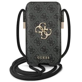 Guess 4G Big Metal Logo rankinė telefonui iki 6.7", pilka
