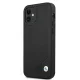 BMW iPhone 12 mini dėklas Leather Deboss, juodas