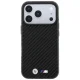 BMW M Carbon Metal Logo MagSafe dėklas iPhone 18 Pro Max, juodas