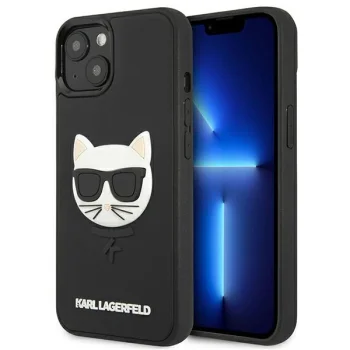 Karl Lagerfeld Ikonik 3D Rubber Case for iPhone 13 mini, Black