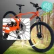 Kalnų dviratis NICEBIKE X890 MTB 26, 21 pavara, 18\" rėmas, juodas