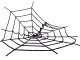 Halloween Decoration Black Spider Web, 90x90 cm