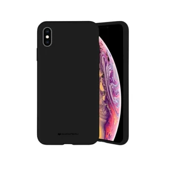 Mercury Silicone dėklas telefonui Apple iPhone 15 Pro 6.1", juodas