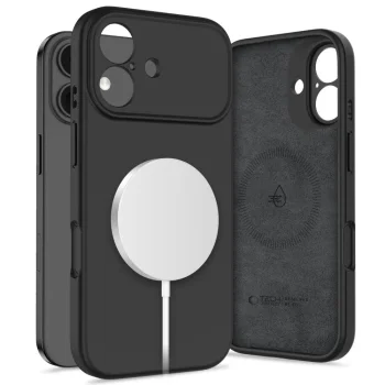 Tech-Protect Silicone MagSafe Case for iPhone 17 Black