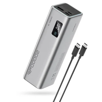 Cuktech CUKP200XGLGR Power Bank 20000mAh 100W, Gray