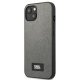Karl Lagerfeld Saffiano Plaque dėklas, skirtas iPhone 13 mini, sidabrinis