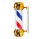 Didelis šviečiantis „Barber pole“ cilindras Gabbiano BB-02, Auksinis