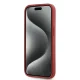 Karl Lagerfeld dėklas iPhone 15 / 14 / 13 Diagonal Quilted Script, raudonas