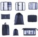 Travel Organizer 8 Pcs Navy Blue