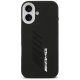 Mercedes AMG Silicone Oversize Rhombs MagSafe dėklas iPhone 17 telefonui, juodas
