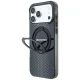Mercedes AMG dėklas iPhone 18 Pro / 17 Pro su MagSafe žiedu-stovu, juodas