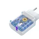 Dudao A20EU USB-A 18W network charger - white + USB-A - Lightning cable