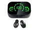 Belaidės Bluetooth ausinės YD03 su LED įkrovimo dėklu, juodos
