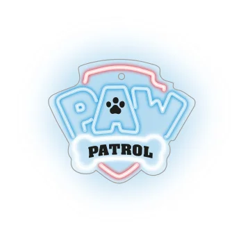 Psi Patrol Logo OW-130146 LED neono šviestuvas ant pleksiglo stiklo