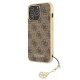 Guess 4G Charms dėklas iPhone 13 Pro ir iPhone 13 telefonui, rudas