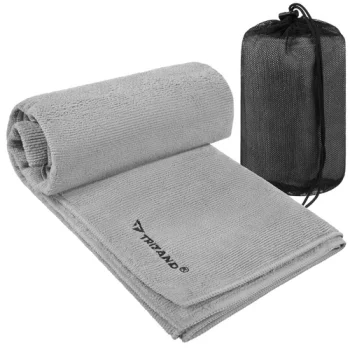 Trizand Quick-Drying Towel 120x60 cm, Dark Grey