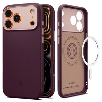 Spigen Nano Pop MagSafe dėklas telefonui iPhone 17 Pro, Burgundy Bean