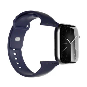 „Puro Icon“ dirželis „Apple Watch“ 44/45/46/49 mm laikrodžiui, tamsiai mėlynas