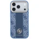 Guess 4G Stripe Round and Classic Logos MagSafe dėklas iPhone 17 Pro / 18 Pro, mėlynas