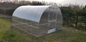 Šiltnamis KLASIKA TUBE 3x4 m (12 m2) su pamatu ir 6 mm polikarbonatu