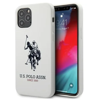 Apple iPhone 12 Pro Max 6.7'' US Polo Silicone Collection Case Cover (USHCP12LSLHRWH), White