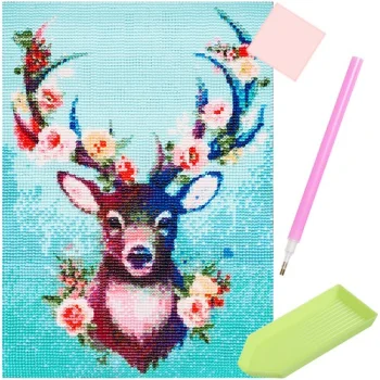 Malatec 5D Diamond Painting Kit, Deer, 30x40 cm