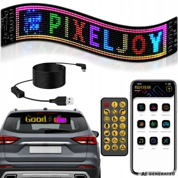 Programmable Flexible LED Display Panel for Car Window