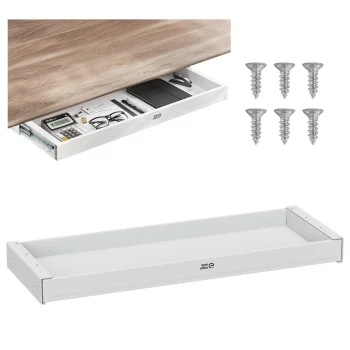 Ergo Office ER-302 W stalčius tvirtinamas po stalu, 758 mm, 10 kg, Baltas