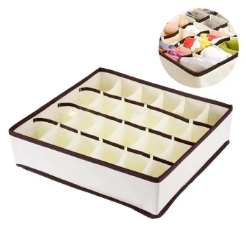 Drawer Organizer with 24 Compartments AG126F, Beige