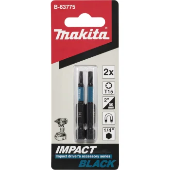Sukimo antgaliai Makita Impact Black T15 x 50 mm, 2 vnt. (B-63775)